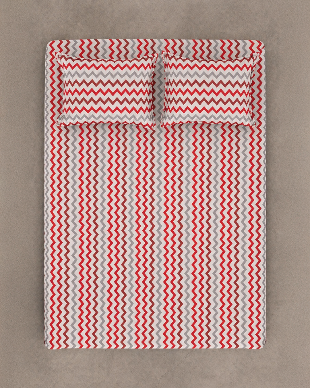 Urban Zigzag Cotton Bedsheet