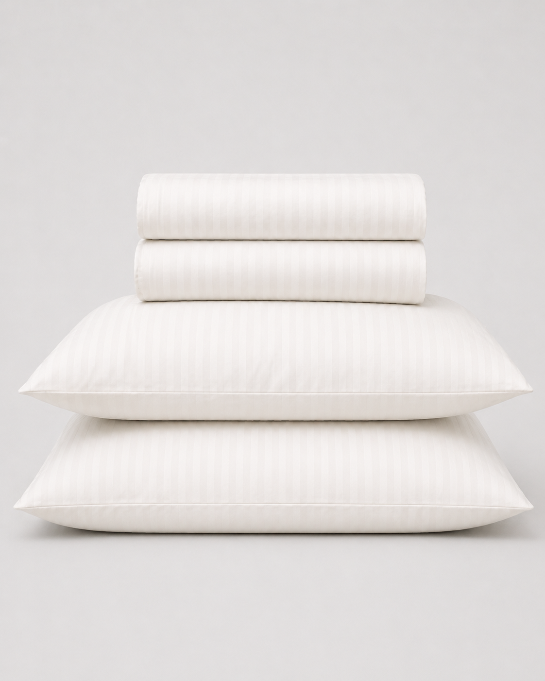 Satin/Cotton Striped Bedsheet